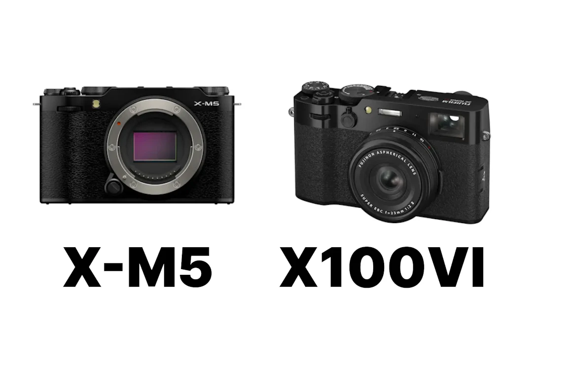 FUJIFILM X-M5とFUJIFILM X100VIを徹底比較！コンセプトの違いから画質